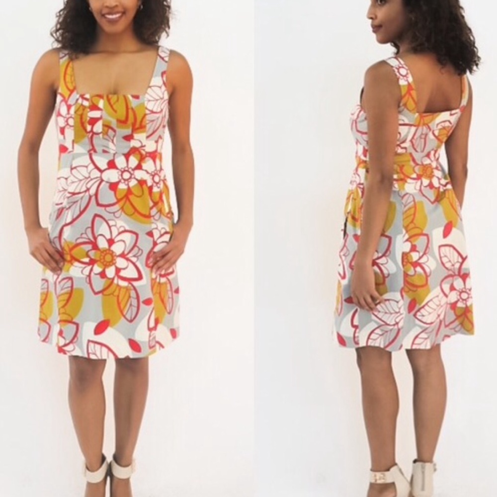 Anthropologie MAEVE Bold Floral Dress size 4 - Picture 6 of 6